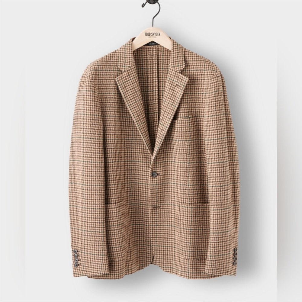 Tod Snyder BROWN HOUNDSTOOTH SPORTCOAT BLAZER MEN’S 42R